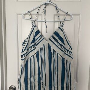 Womens Universal Thread Blue and White top, size large, never been worn.